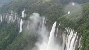 Which Waterfall is known as the Seven Sisters Waterfall?