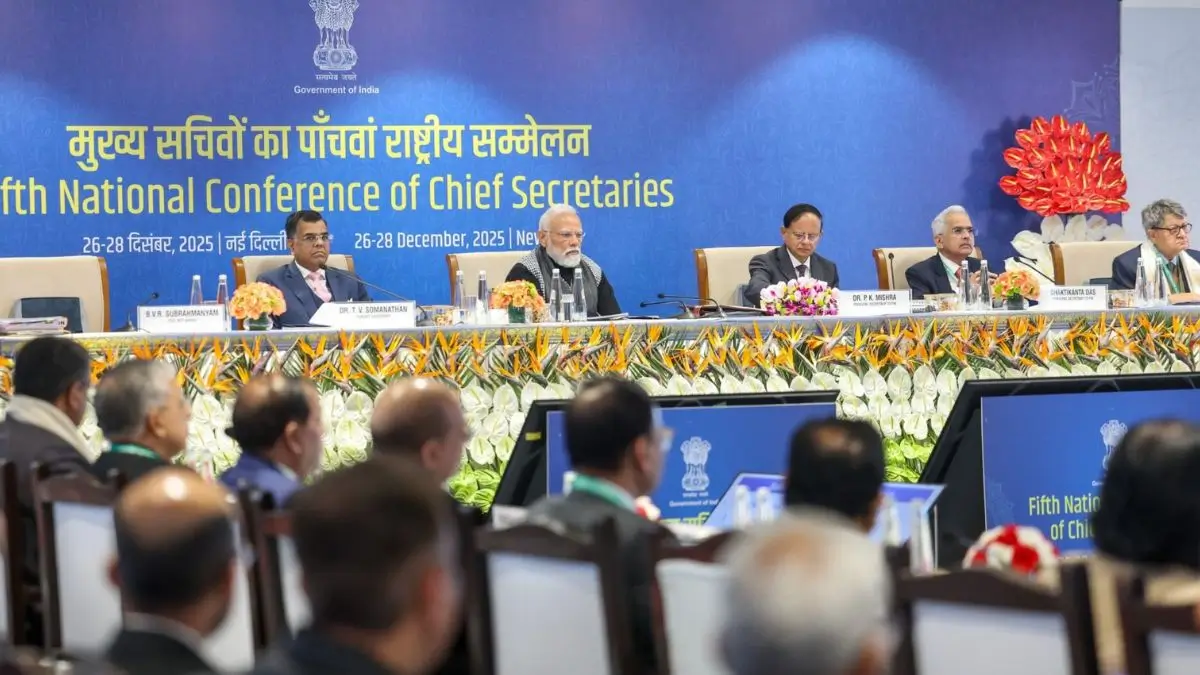 5th National Conference of Chief Secretaries Chaired By PM