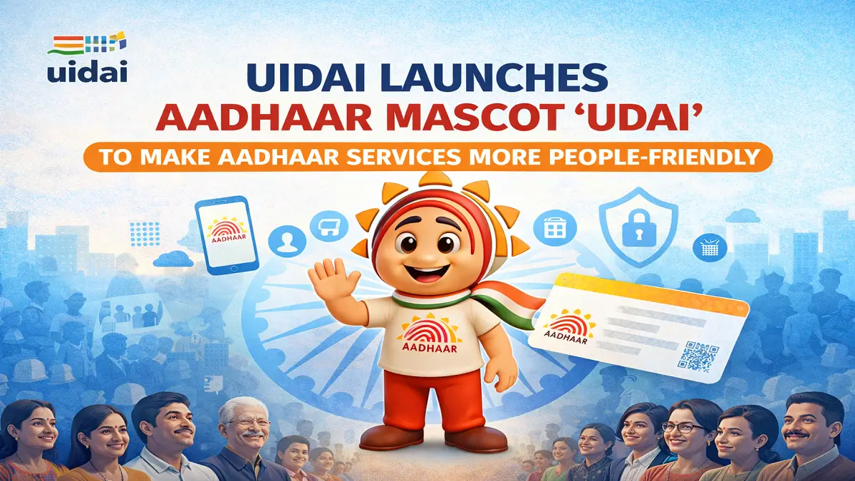 UIDAI Launches Aadhaar Mascot ‘Udai’ to Make Aadhaar Services More People-Friendly