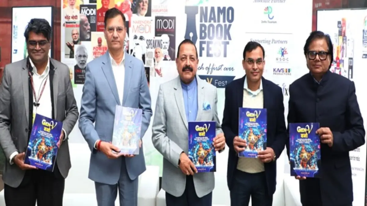 Dr Jitendra Singh Releases ‘Gen V Bano’ and ‘Mahatma’ at India’s First NAMO Book Fest