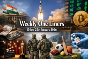 Weekly One Liners 19th to 25th of January 2026