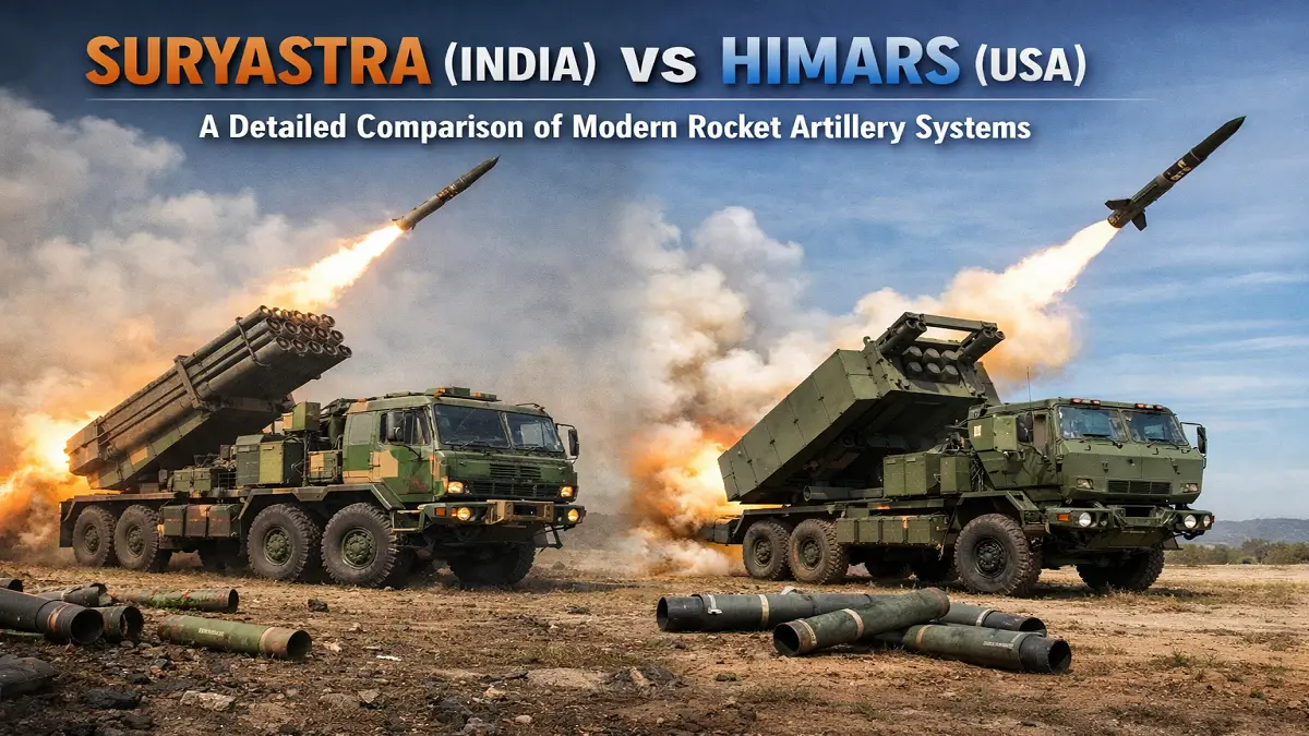 Suryastra (India) vs HIMARS (USA): A Detailed Comparison of Modern Rocket Artillery Systems