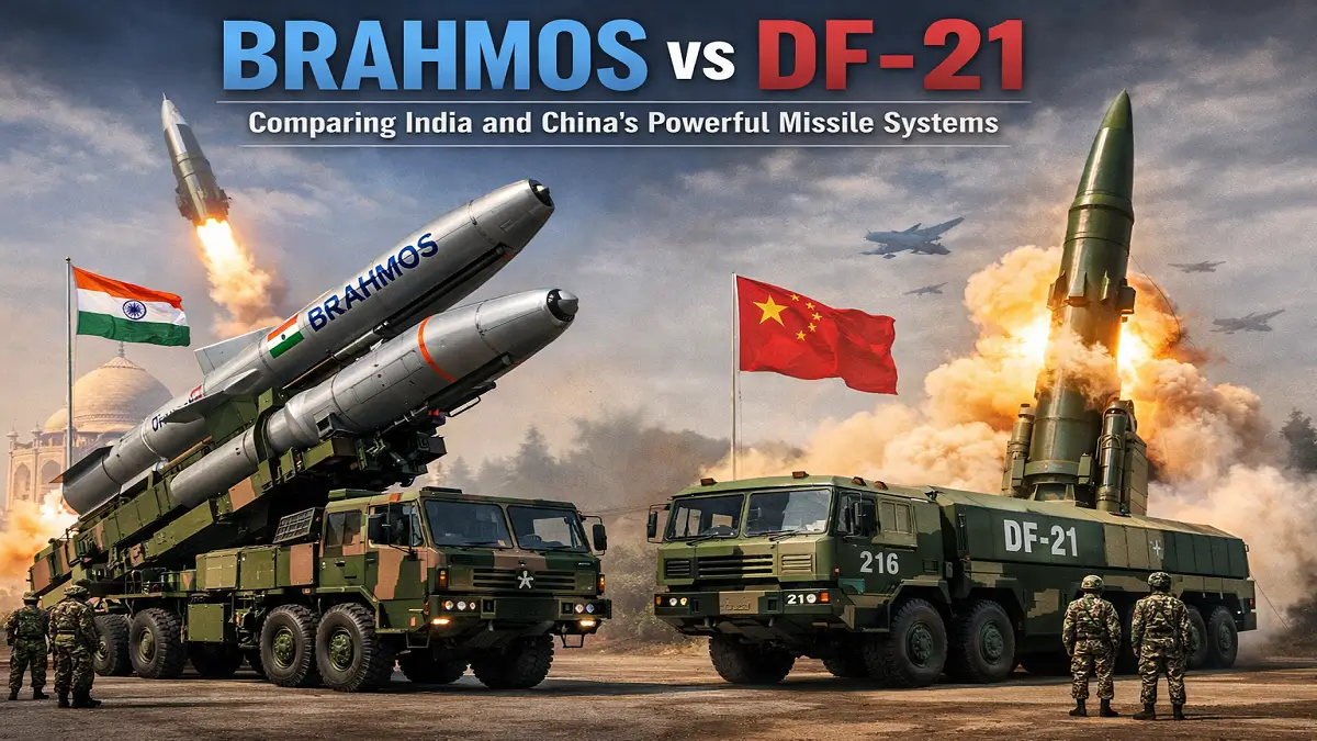 BrahMos vs DF-21: Comparing India and China’s Powerful Missile Systems