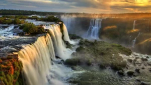 Which is the Waterfall that Lies on the Border of Two Countries?