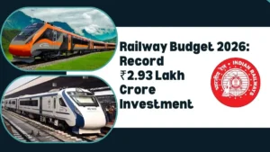 Railway Budget 2026: Record ₹2.93 Lakh Crore Investment to Transform Indian Railways