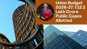 Union Budget 2026: ₹12.2 Lakh Crore Public Capex to Transform Infrastructure