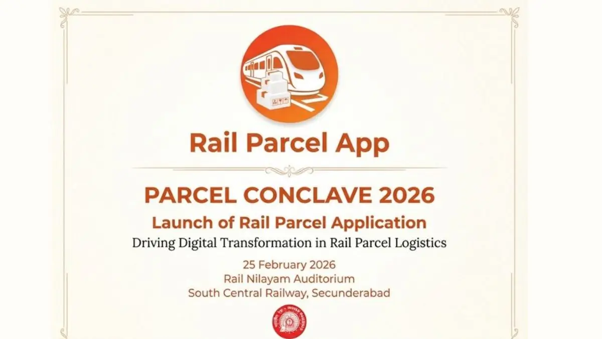 South Central Railway Launches Smart ‘Rail Parcel App’ for Doorstep Freight Booking