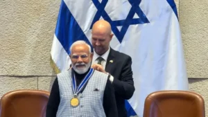 PM Modi Becomes First Indian Leader to Receive Israel's Top Parliamentary Honour