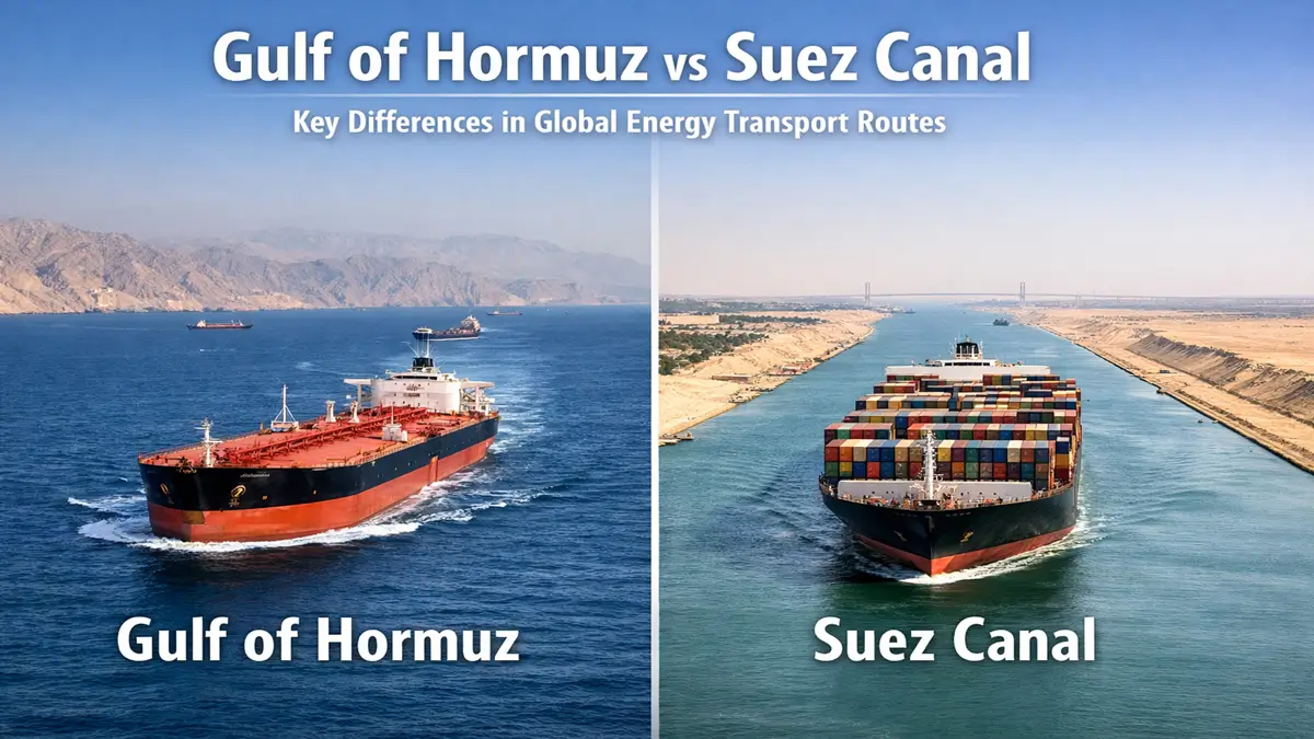 Gulf of Hormuz vs Suez Canal: Key Differences in Global Energy Transport Routes