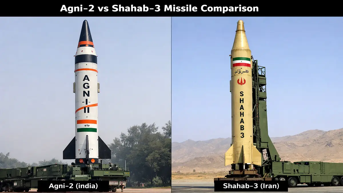 Agni-2 vs Shahab-3 Missile Comparison: Range, Speed, and Power