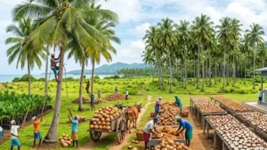 India Became The Leader In Coconut Production with Over 30% Share