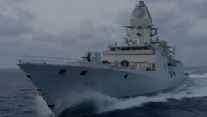 Indian Navy Inducts Indigenous Stealth Frigate 'Dunagiri' Under Project 17A