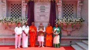 Narendra Modi Inaugurates Sri Guru Bhairavaikya Mandira in Karnataka