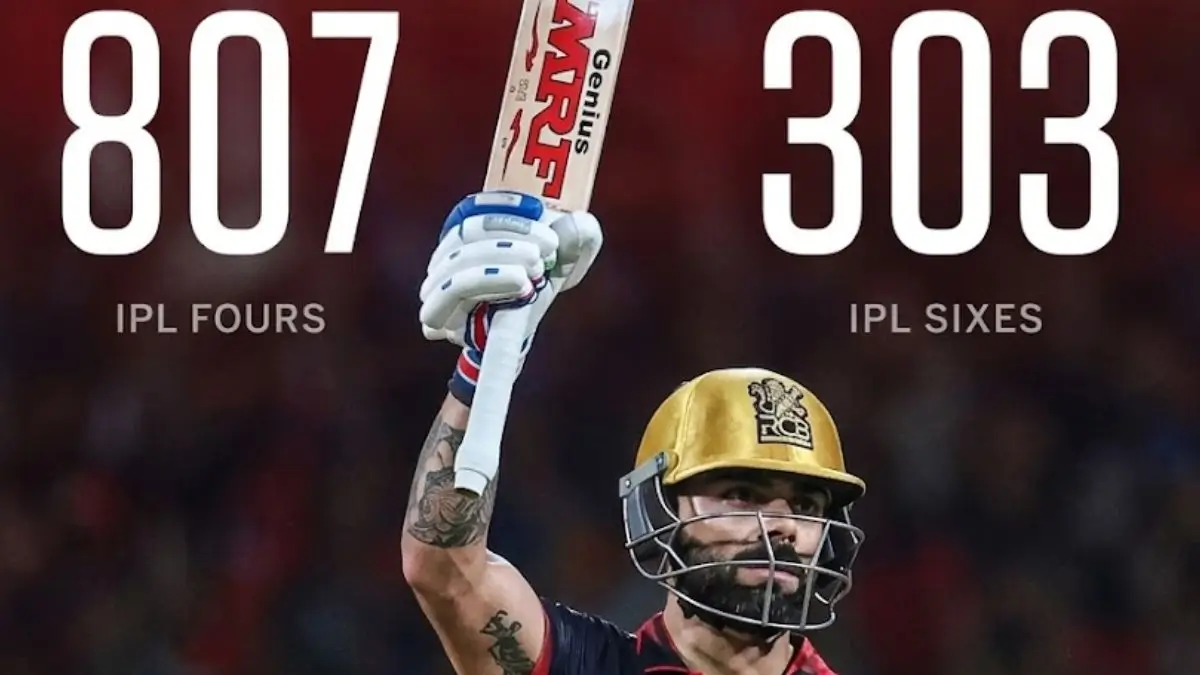 Virat Kohli Becomes First Player in IPL History to Hit 800 Boundaries
