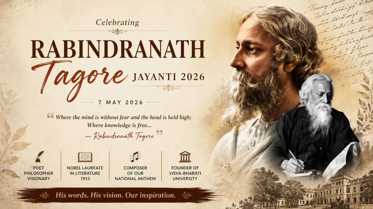 Rabindranath Tagore Jayanti 2026: Celebrating the Timeless Legacy of India’s Nobel Laureate Poet