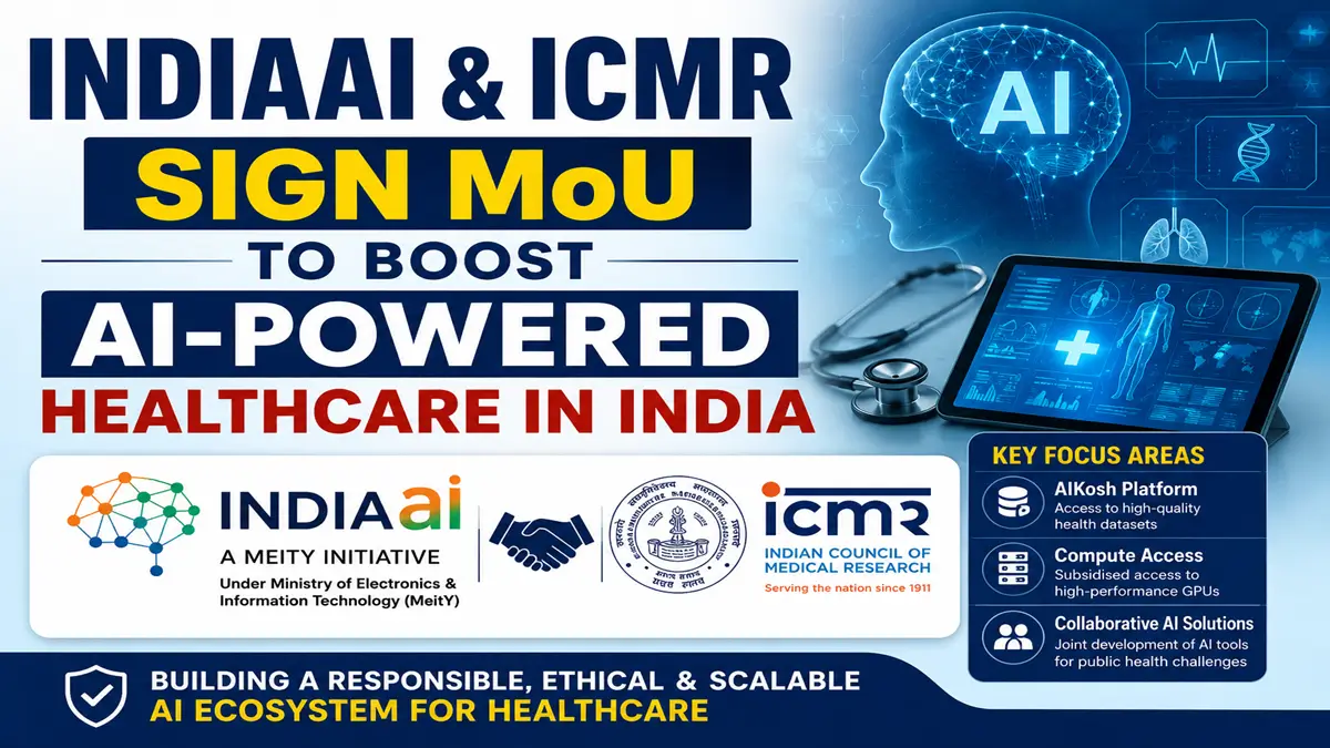 IndiaAI and ICMR Sign MoU to Strengthen AI-Driven Healthcare in India