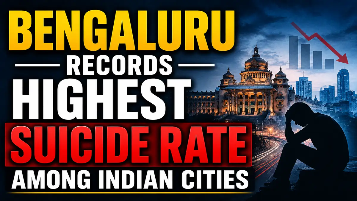 Bengaluru Records Highest Suicide Rate Among Major Indian Cities: NCRB Data Explained