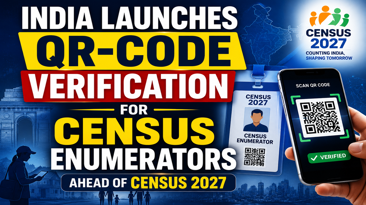 India Launches QR-Code Verification for Census Enumerators Ahead of Census 2027