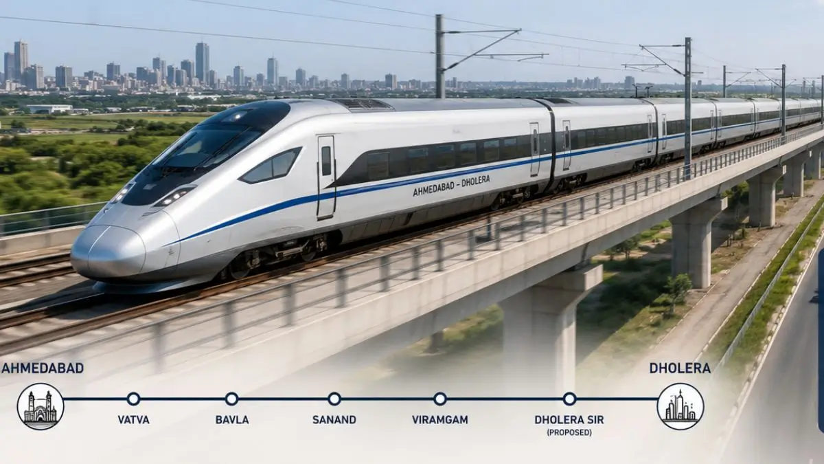 Cabinet Approves Ahmedabad (Sarkhej)-Dholera Rail Project Worth ₹20,667 Crore