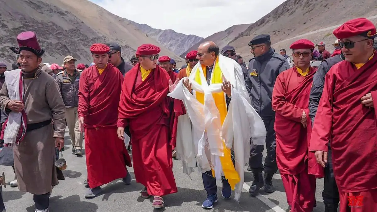 Vinai Kumar Saxena Inaugurates High-Altitude Irrigation Canal at 14,000 Feet in Ladakh