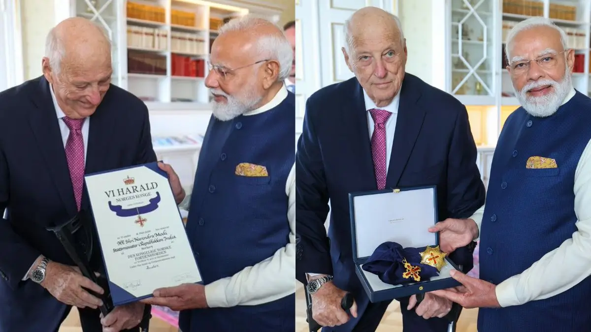 PM Modi Receives Grand Cross of the Royal Norwegian Order of Merit