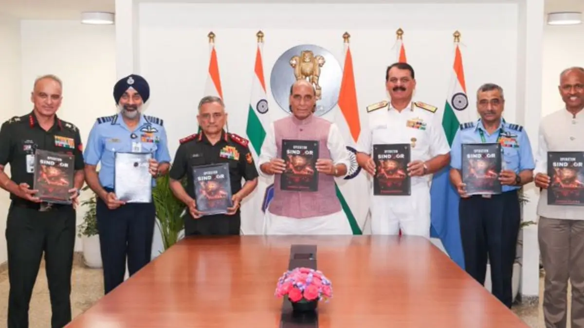 Defense Minister Rajnath Singh Unveils Commemorative Book on Operation Sindoor
