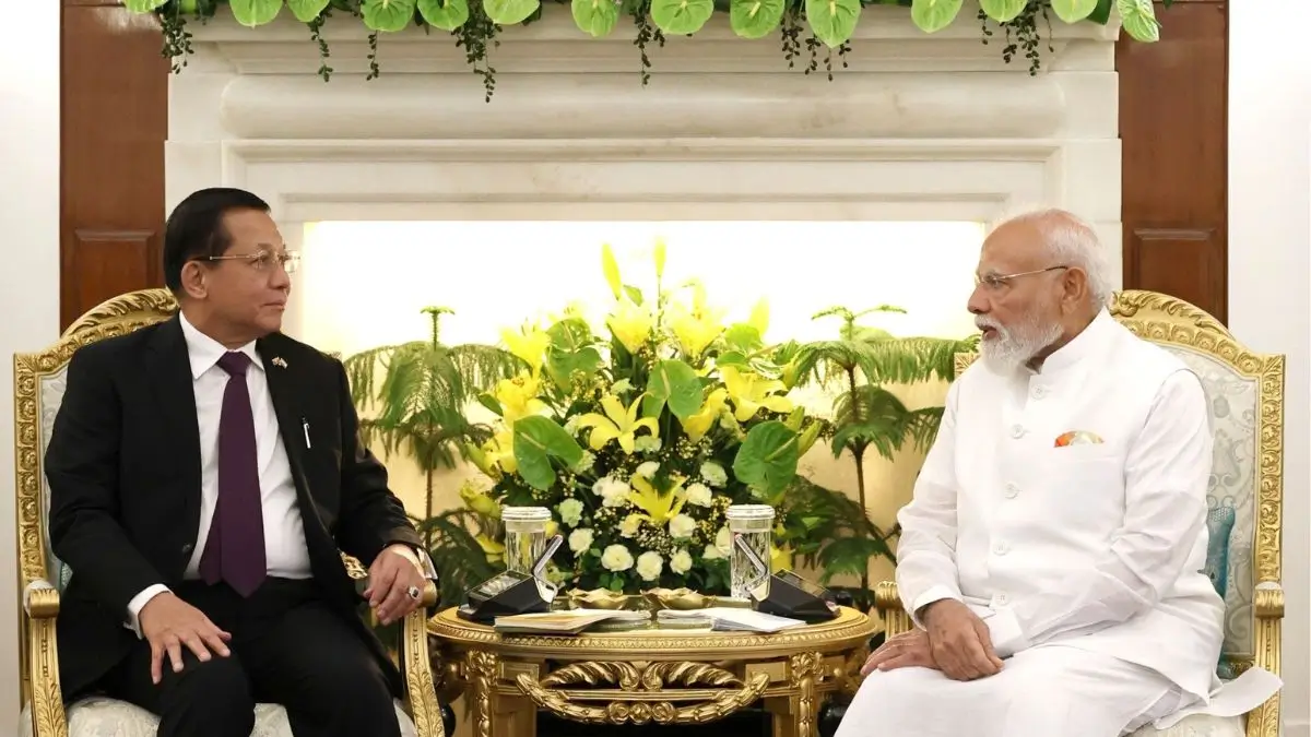 India and Myanmar Deepen Strategic Partnership During President Min Aung Hlaing's Official Visit