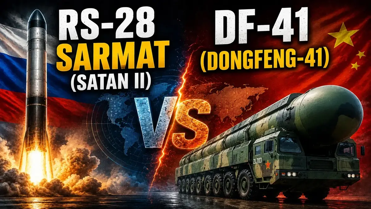 RS-28 Sarmat (Satan II) vs DF-41 (Dongfeng-41): Comparing Russia and China’s Strategic Intercontinental Missiles
