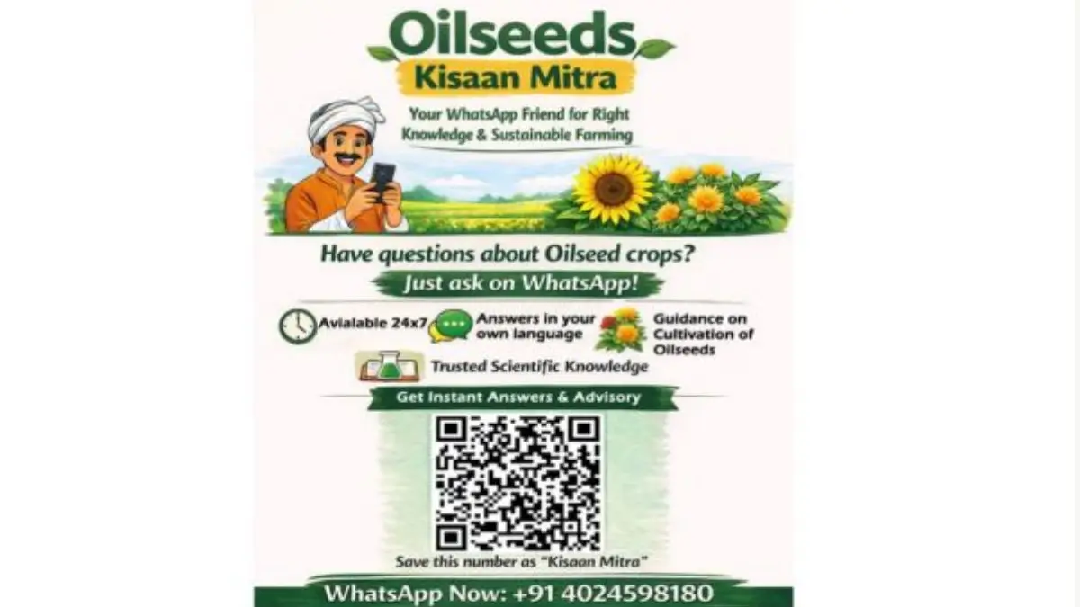 Oilseeds Kisaan Mitra: India's First WhatsApp AI Advisory for Oilseed Cultivation