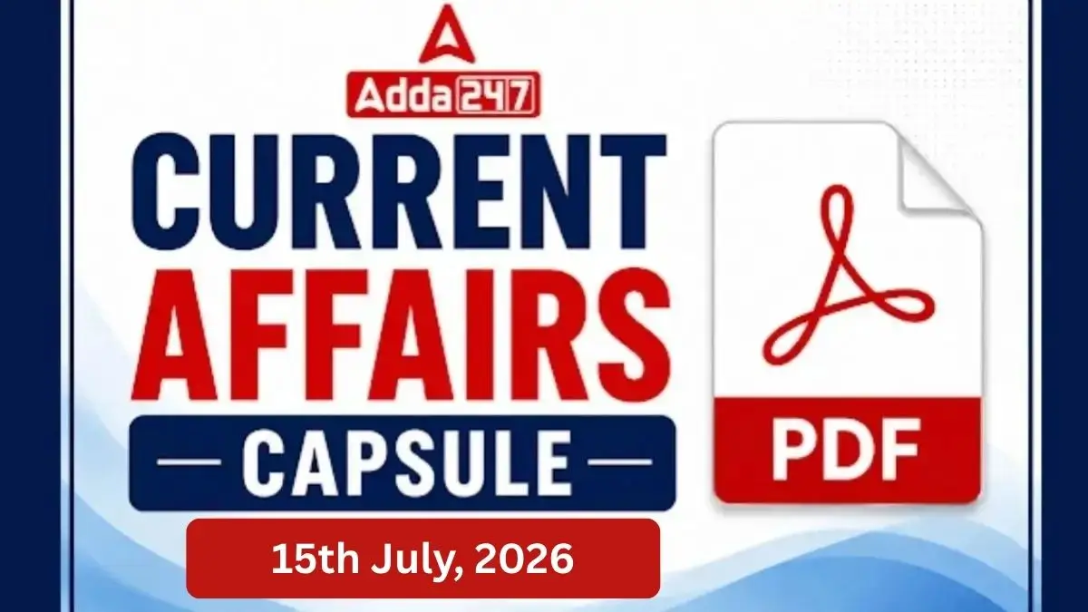 Current Affairs Capsule PDF (14 July, 2026)