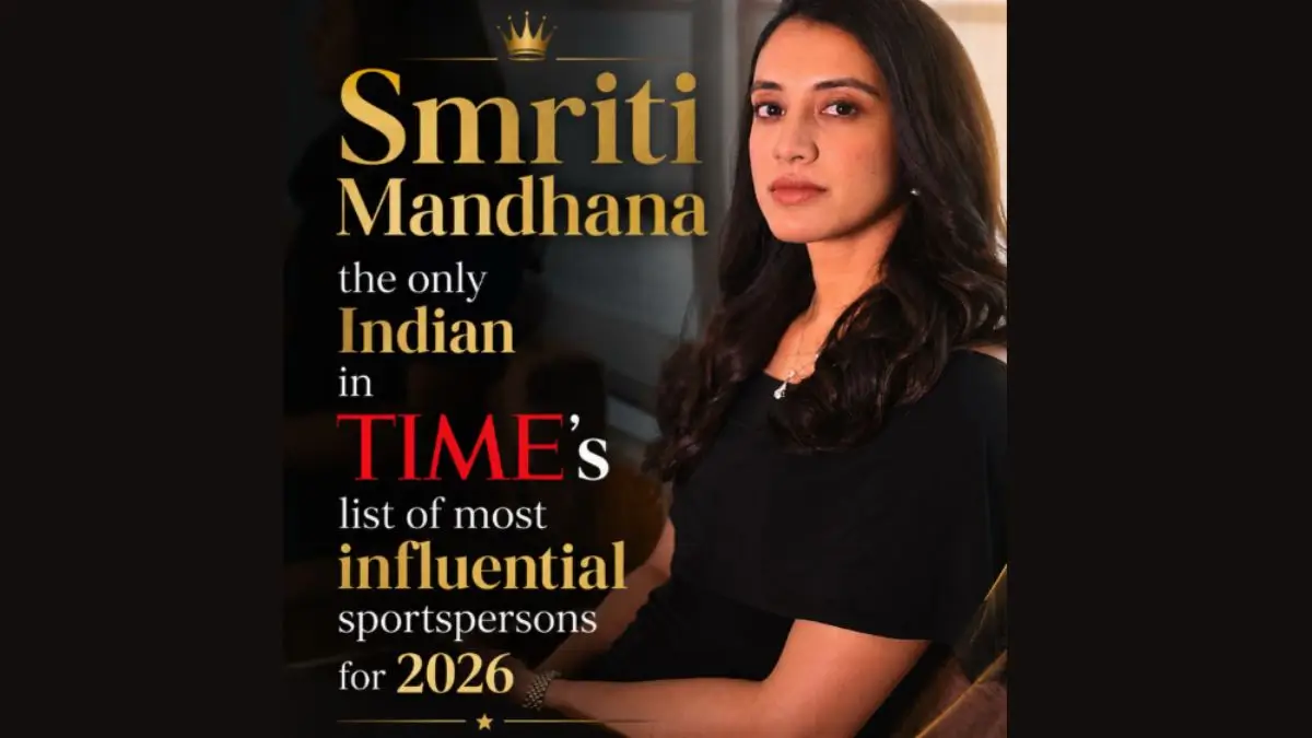 Smriti Mandhana Becomes Only Indian in TIME100 Most Influential People in Sports 2026