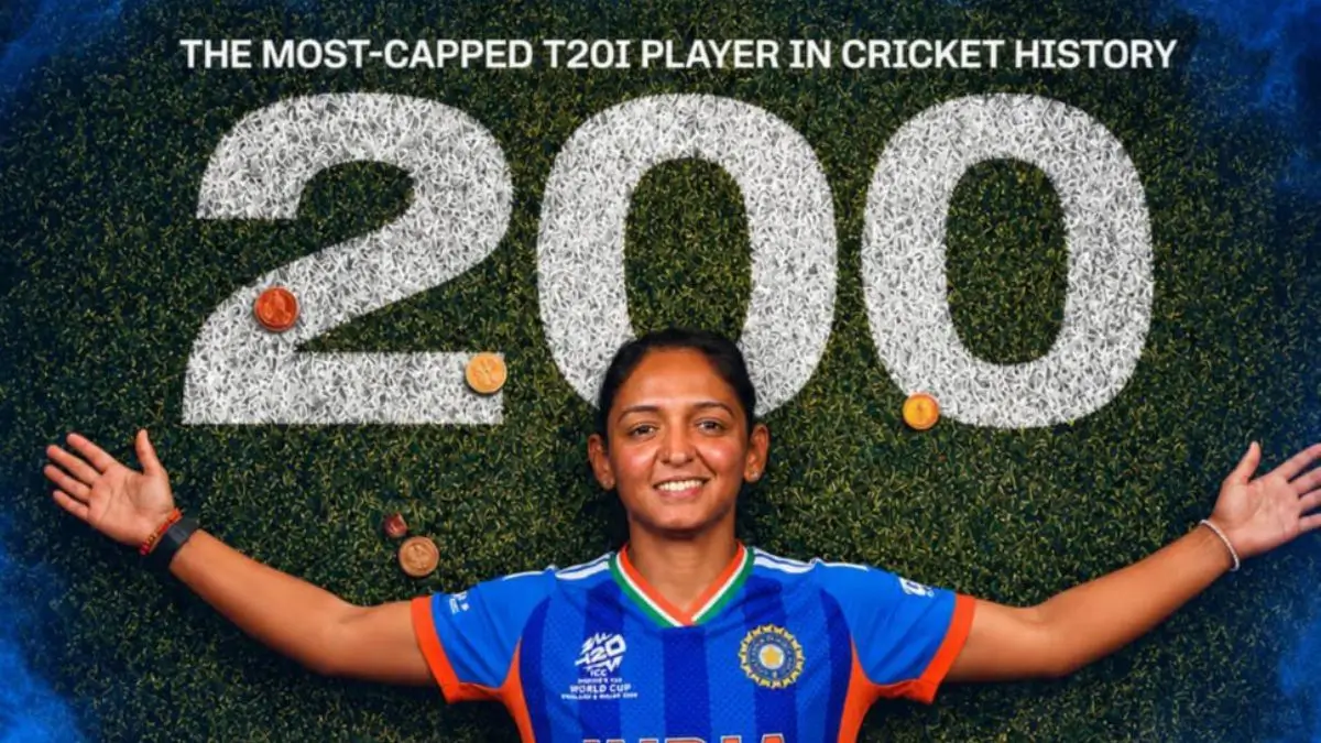 Harmanpreet Kaur Becomes First Cricketer in History to Play 200 T20 Internationals