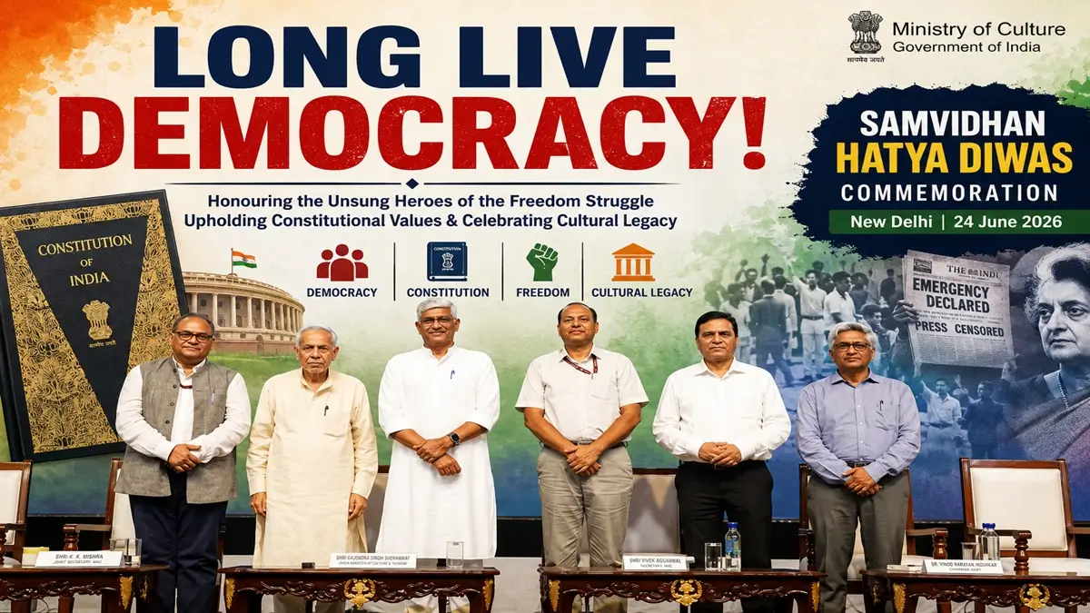 Ministry of Culture Commemorates ‘Samvidhan Hatya Diwas’ to Mark 50 Years of the Emergency