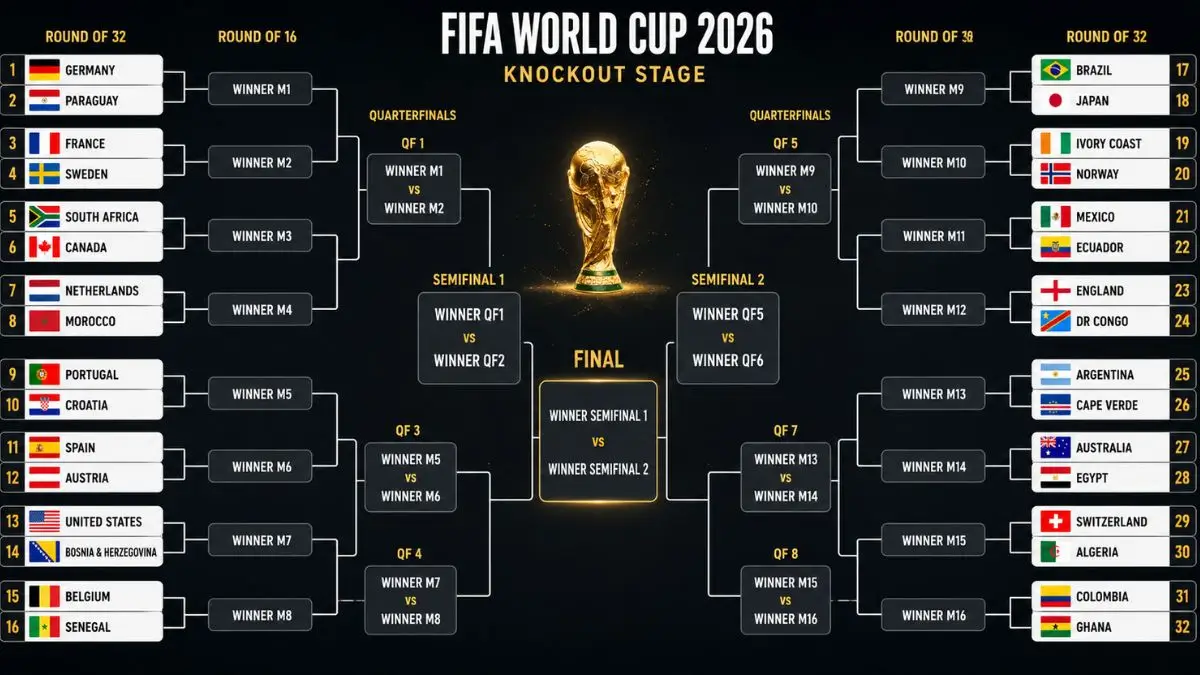 FIFA World Cup 2026 Round of 32 Results: Updated Scores, Winners & Last 16 Qualifiers