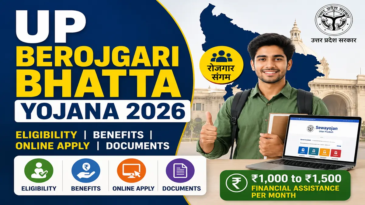 UP Berojgari Bhatta Yojana 2026: Eligibility, Benefits, Online Apply & Documents