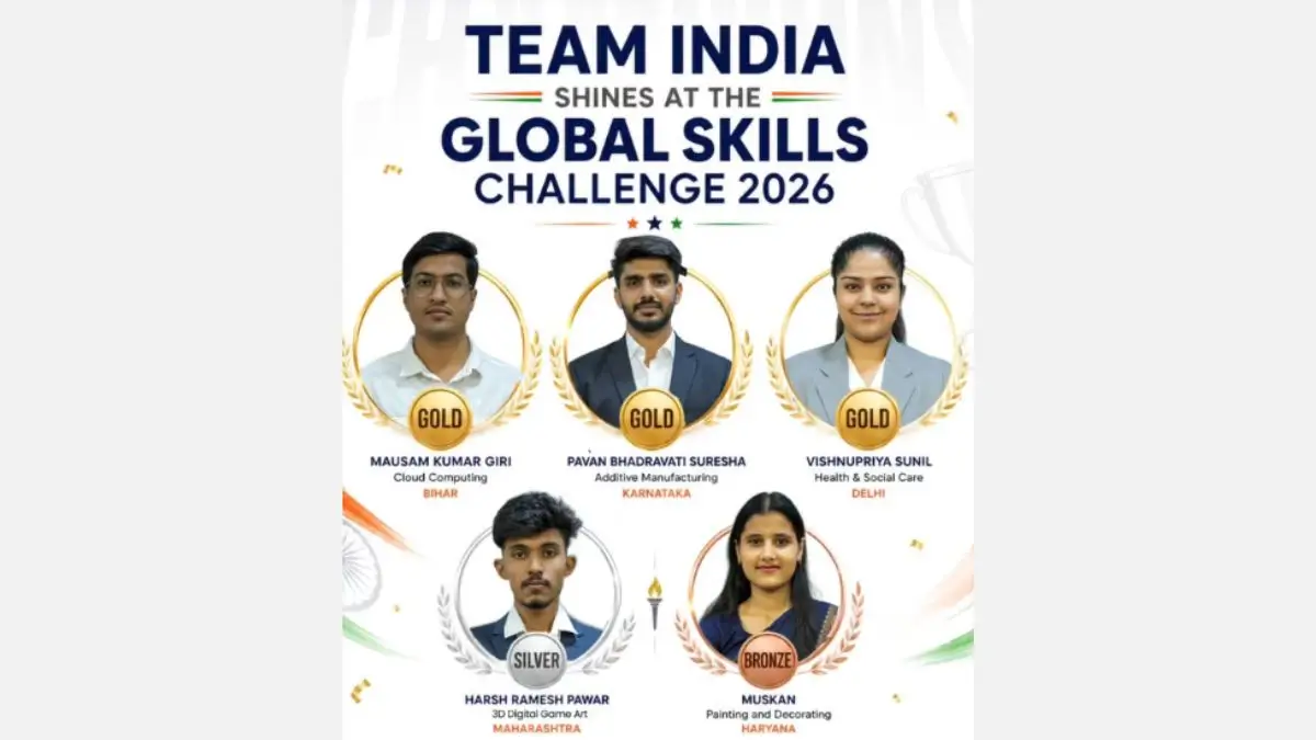 Team India Wins 5 Medals at Global Skills Challenge Australia 2026, Strengthening WorldSkills Shanghai Preparations