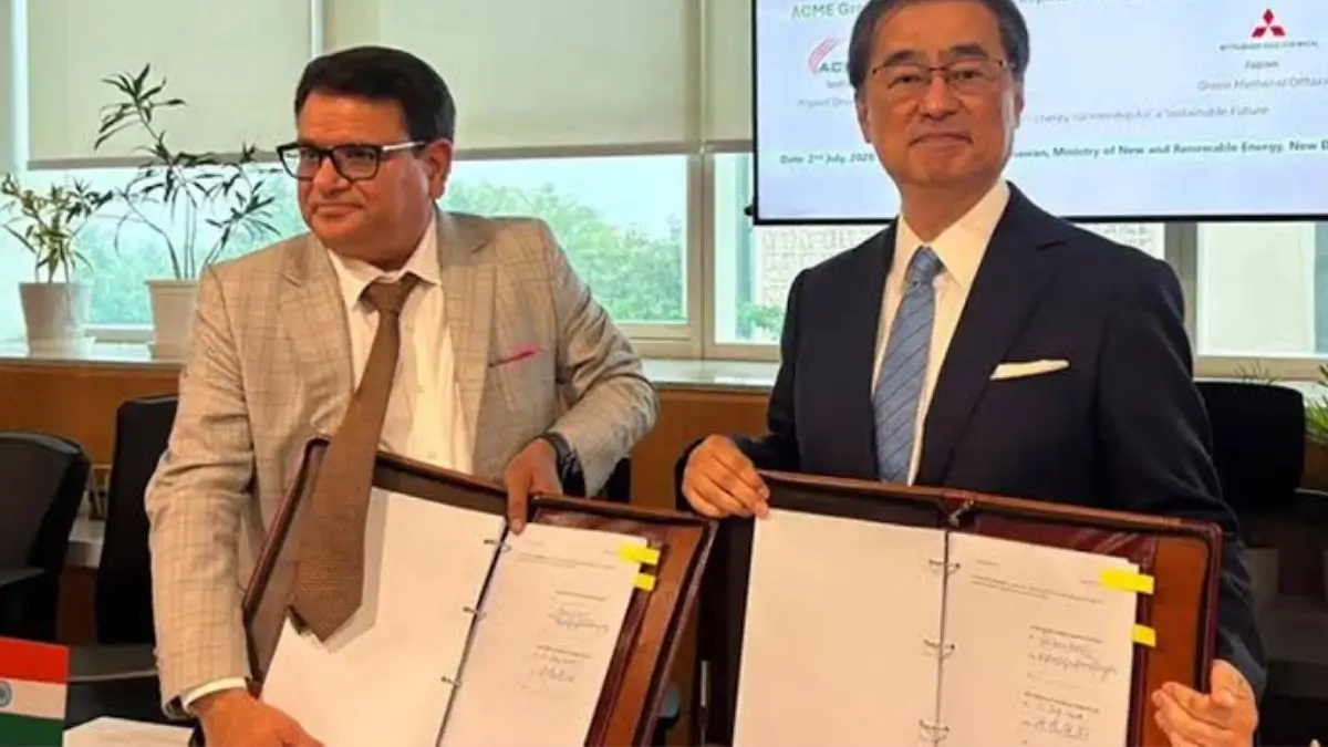 ACME Signs $1 Billion Green Methanol Deal with Japan, Boosting India's Green Fuel Ambitions
