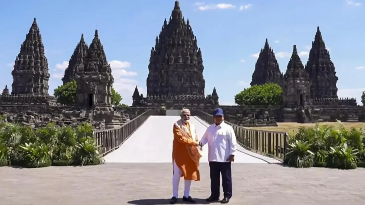 PM Modi Visits UNESCO World Heritage Prambanan Temple in Indonesia