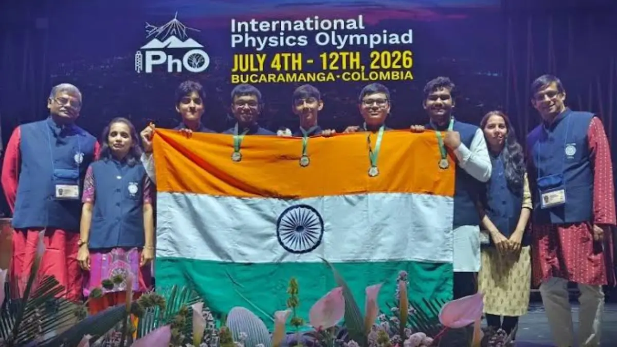 All 5 Indian Students Win Gold at IPhO 2026, India Secures Joint First Rank