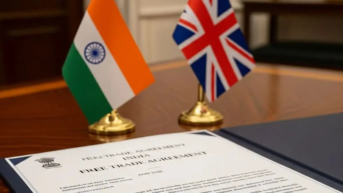 India-UK Free Trade Agreement Takes Effect, Trade Target Set at $100 Billion