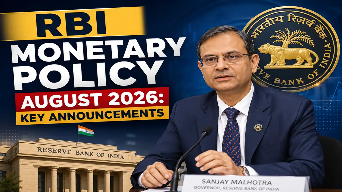 RBI Monetary Policy August 2026: Key Announcements