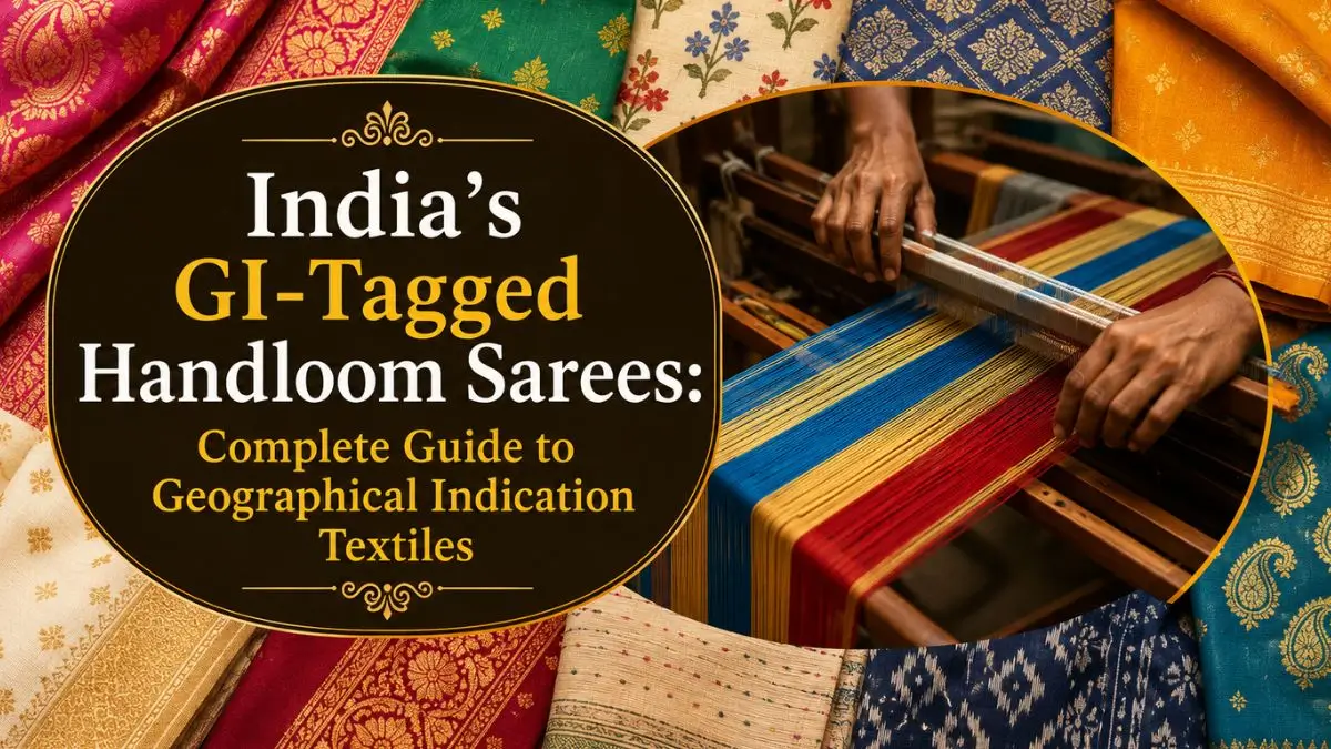 India’s GI-Tagged Handloom Sarees: Complete Guide to Geographical Indication Textiles