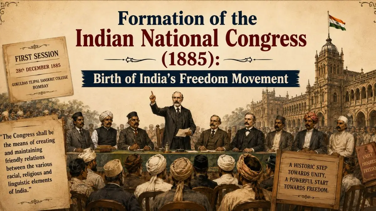 Formation of the Indian National Congress (1885): Birth of India's Freedom Movement