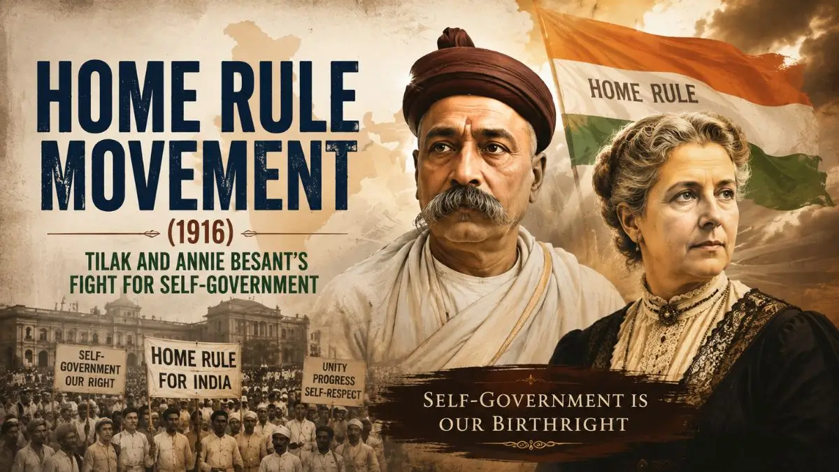 Home Rule Movement (1916): Tilak and Annie Besant's Fight for Self-Government