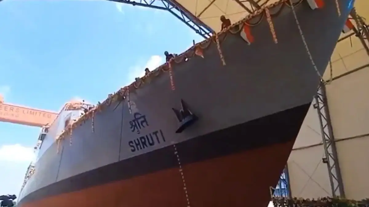Indian Navy’s ‘Shruti’ NGOPV Launched at GRSE Kolkata