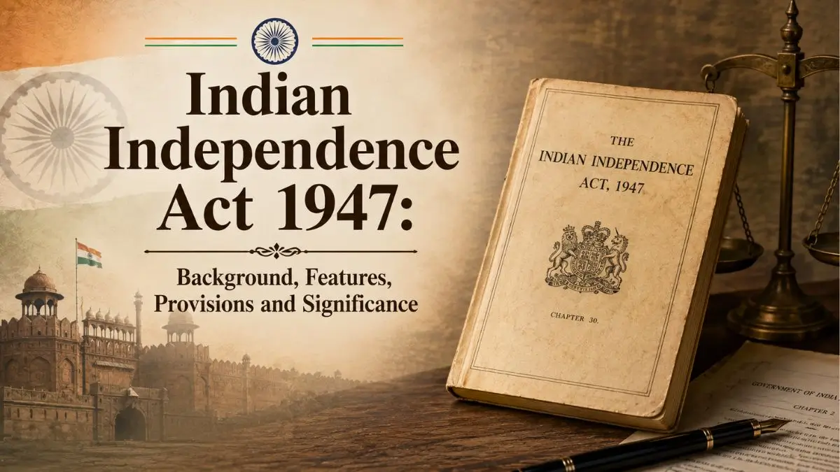 Indian Independence Act 1947: Background, Features, Provisions and Significance