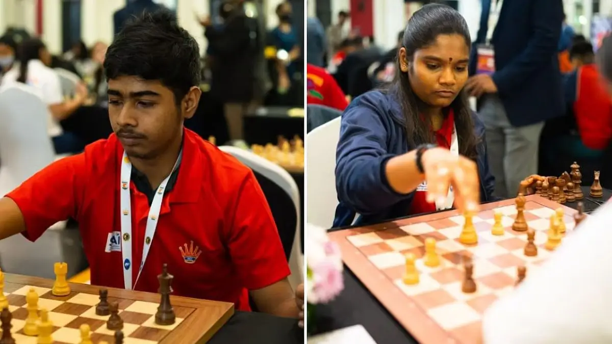 Vignesh Vermula, Saranya Devi Win Asian Junior Blitz Gold