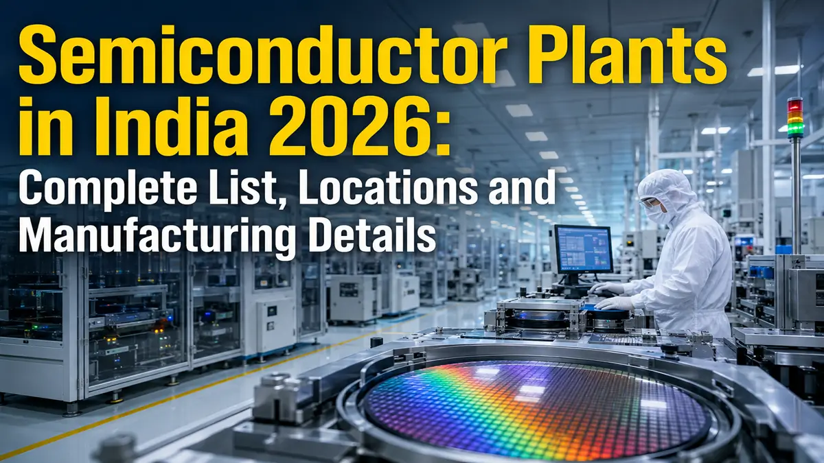 Semiconductor Plants in India 2026: Complete List, Locations and Manufacturing Details