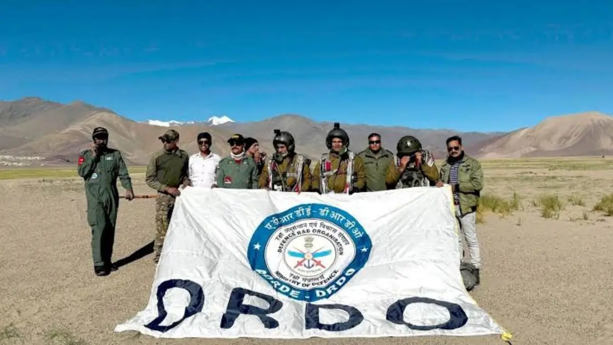 DRDO Tests Indigenous Military Combat Parachute System in Ladakh