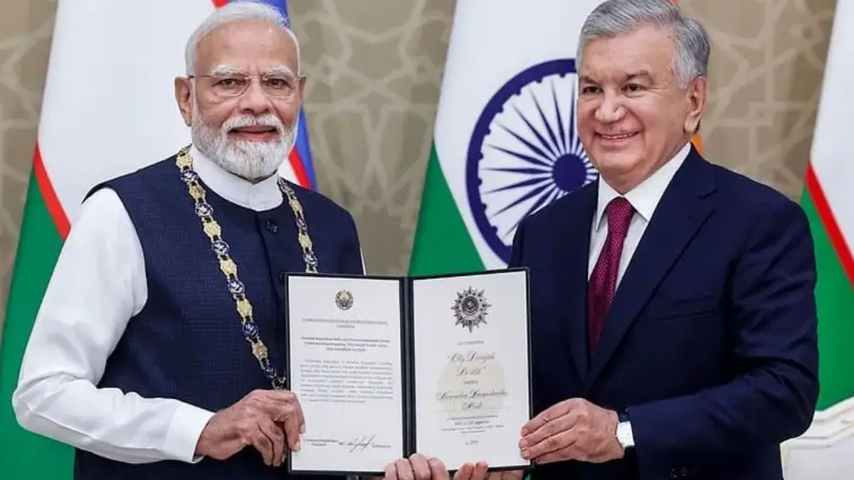 PM Modi Receives Uzbekistan’s Highest Honour, India-Uzbekistan Ties Upgraded